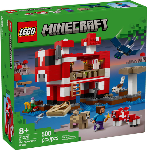 Конструктор LEGO Minecraft Грибний будинок 500 елементів 21270