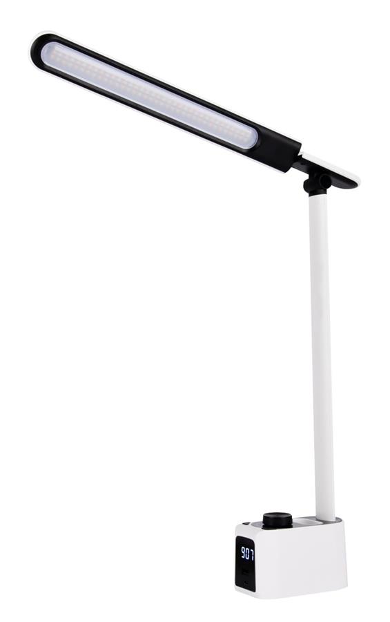 Настільна лампа Osram LED Panan Clock 8W 3000K-6500K DIM 2xUSB White (4099854363641)