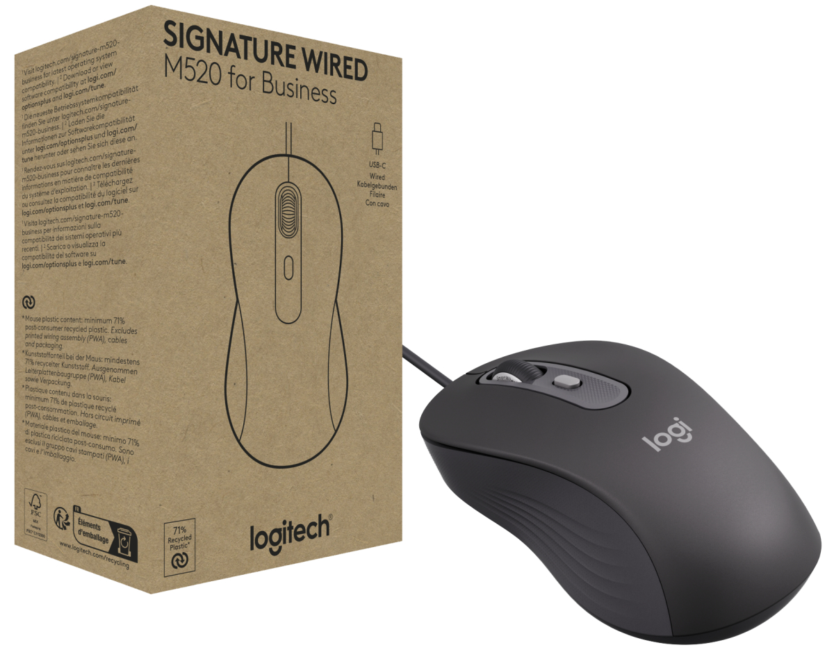 Миша Logitech Signature M520 Graphite (910-007511)