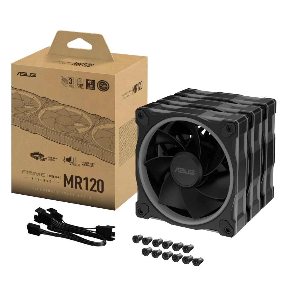 Вентилятор Asus Prime MR120 ARGB Reverse Black 3in1 90DA00L0-B09020