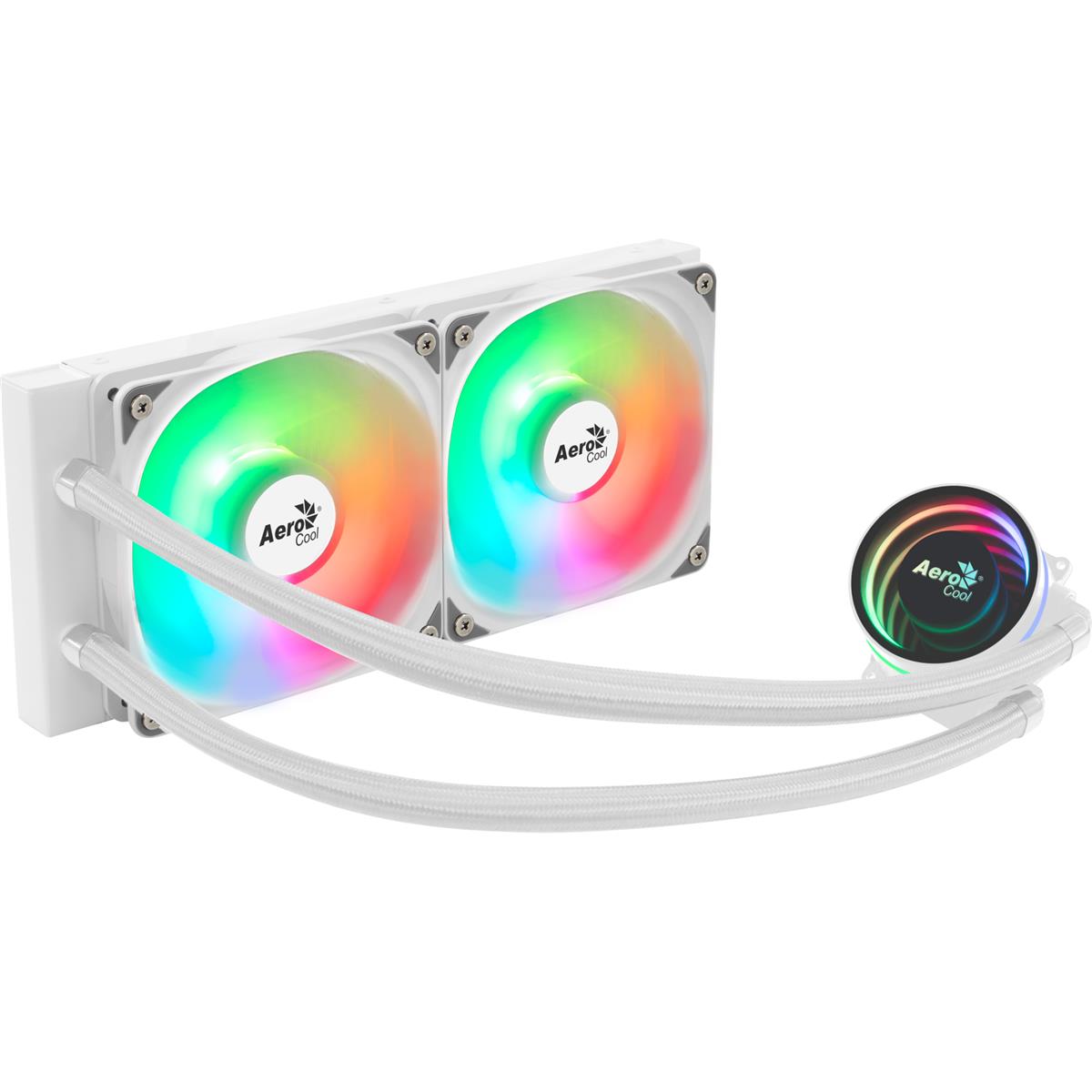 Система водяного охолодження AeroCool Oasis L240 White (ACLA-OA24117.21)