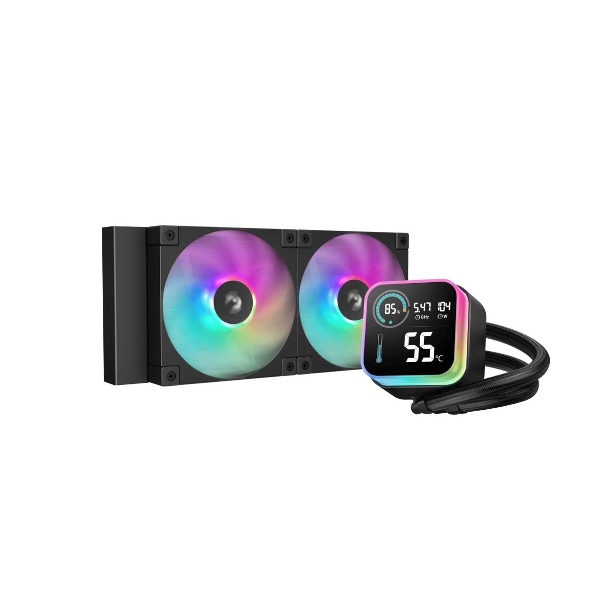 Система водяного охолодження DeepCool LQ240 Black R-LQ240-BKLSMW-G-1