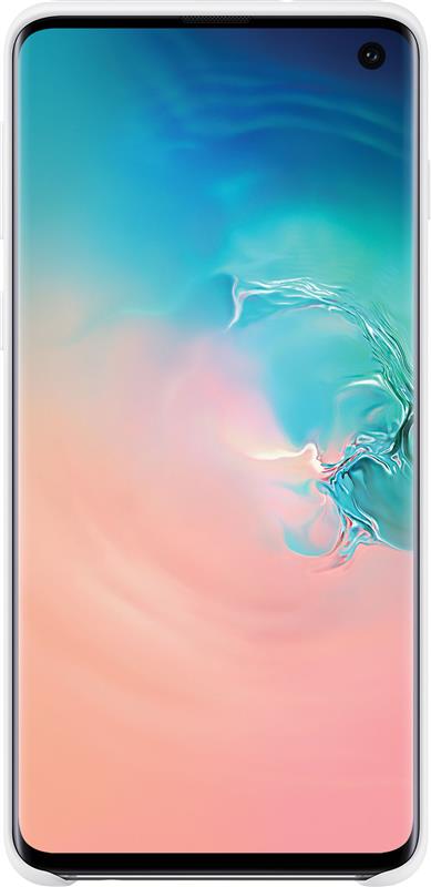 Чохол Samsung Silicone Cover для Samsung Galaxy S10 SM-G973 White EF-PG973TWEGRU