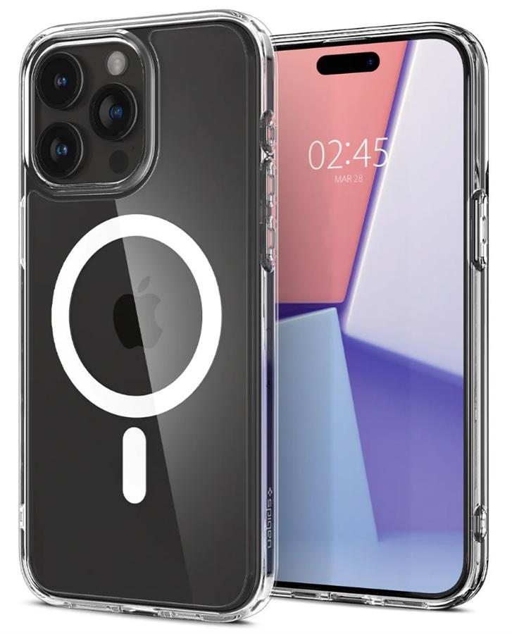 Чохол Spigen для Apple iPhone 15 Pro Ultra Hybrid MagFit, White ACS06715