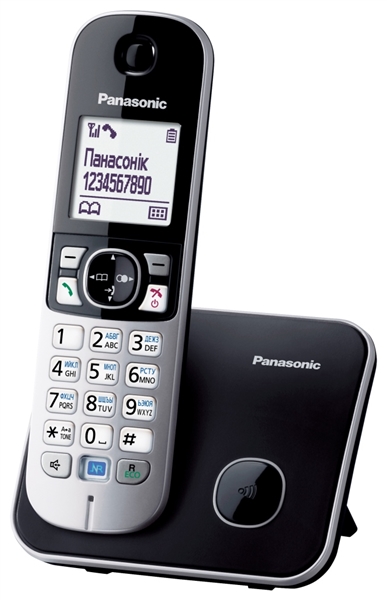 Телефон DECT PANASONIC KX-TG6811UAB Black