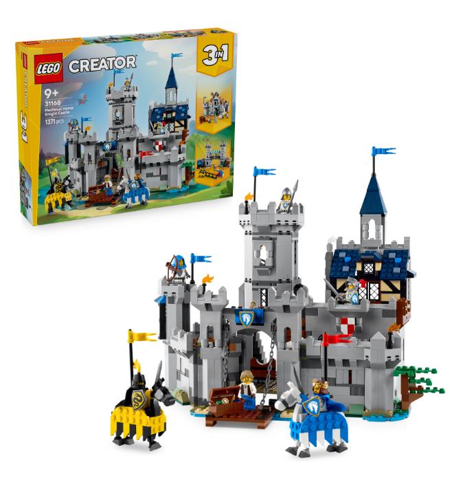 Конструктор LEGO Creator Середньовічний замок із лицарем на коні 31168