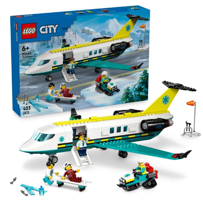 Конструктор LEGO City Літак швидкої медичної допомоги 60465