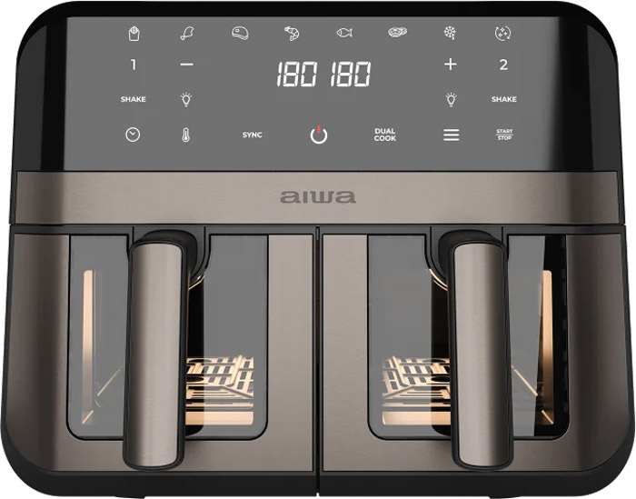 Мультипіч AIWA FUTAGO AFR-9000 2400Вт/чаша 9л(4.5л+4.5л)/програм:8/сенсорне керування/оглядове вікно