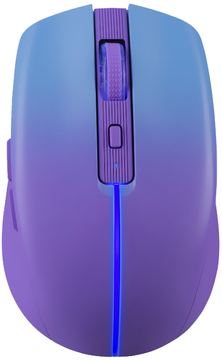 Мишка Defender Mystery MM-301, бездротова Bluetooth+2.4G, 1600 dpi., 4кн., 500mAh, LED, фіолетова