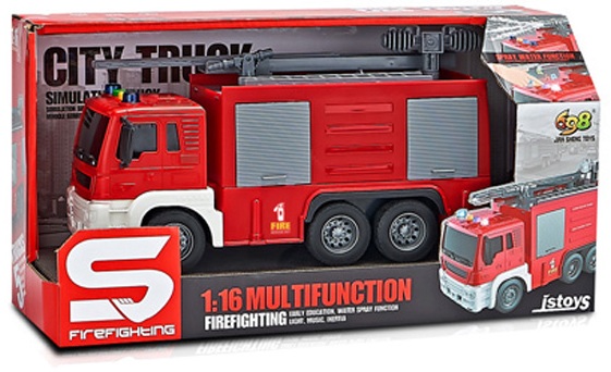 Іграшка CARS S Пожежна машина з розприскувачем води 1:16 (CJ-2180231)