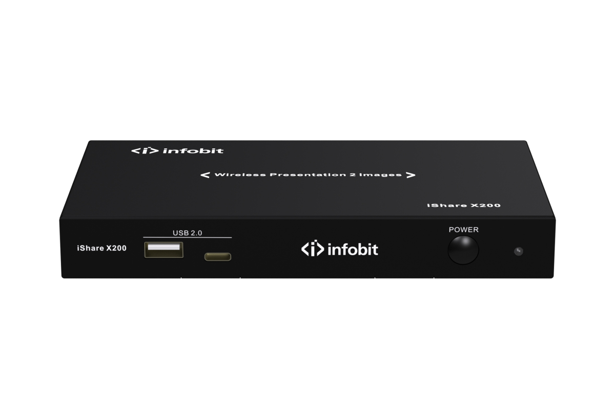 Бездротова система презентацій Infobit iShare X200 (4K UHD, Wi-Fi 6, 2 кнопки)