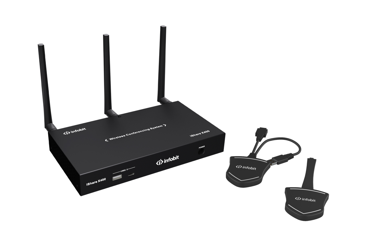 Бездротова система презентацій та конференцій Infobit iShare X400 (4K, BYOM, Wi-Fi 6)