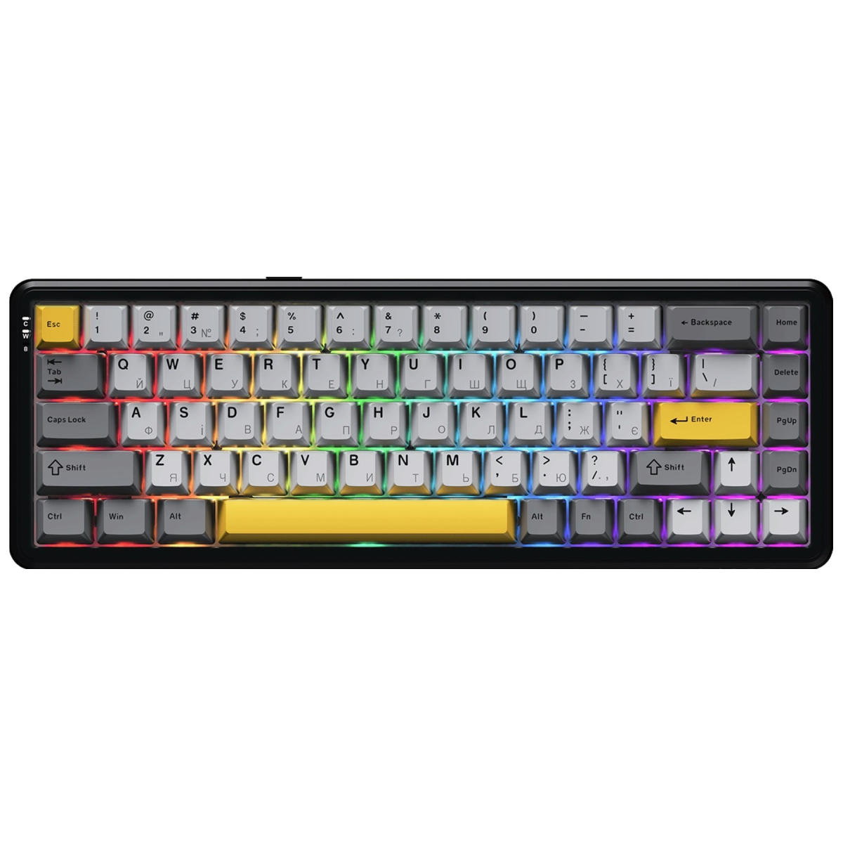 Клавиатура Ajazz AK680 MAX Magnetic Switch RGB USB Black (AK680-M-BGY-AW)