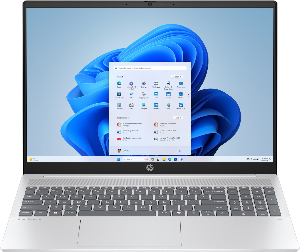 Ноутбук HP OmniBook 5 16-ag1015ua Glacier Silver (C9RT0EA)