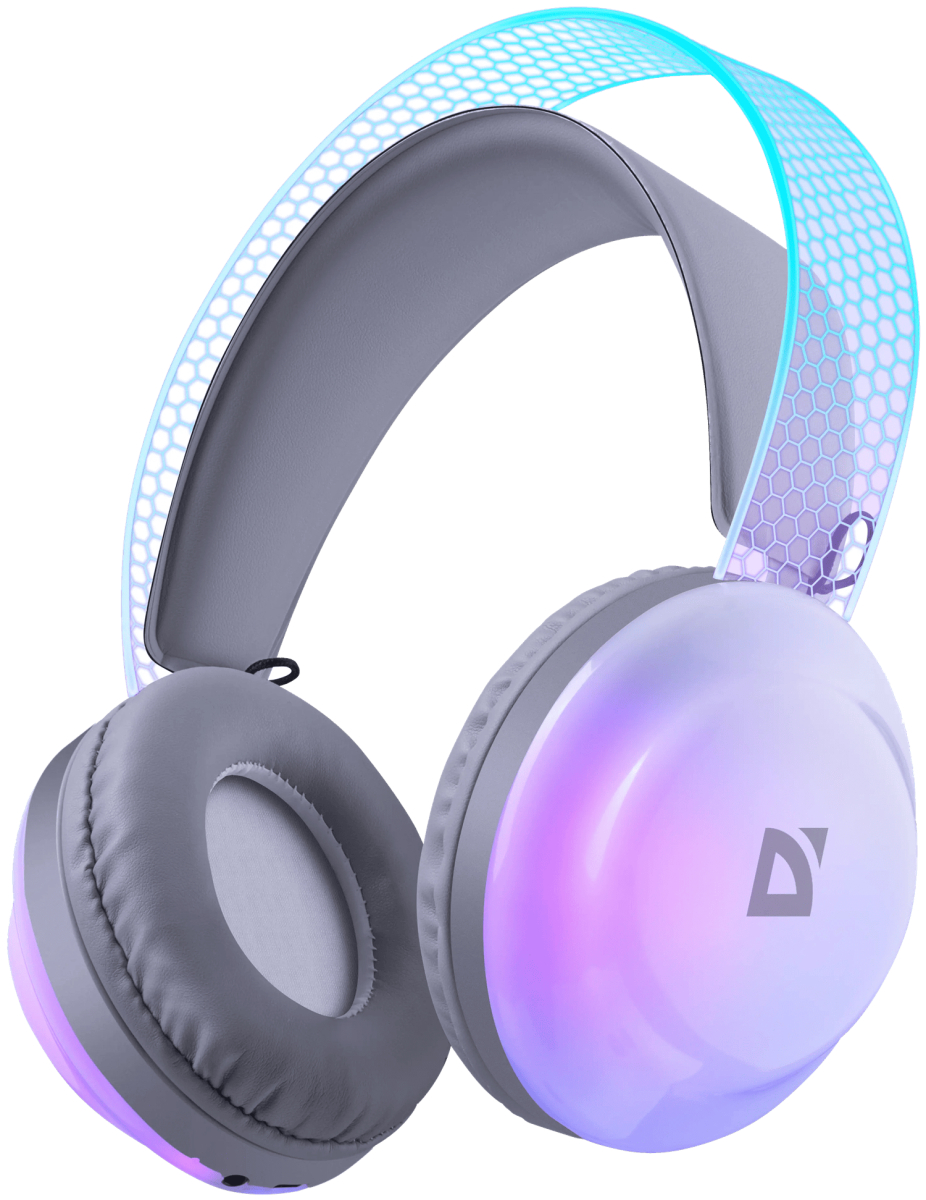 Навушники Defender FreeMotion B651 Bluetooth+3,5мм+USB-C, RGB White