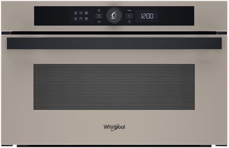 Мікрохвильова піч Whirlpool вбудована, 31л, електронне упр., 1000Вт, гриль, дисплей, бежевий