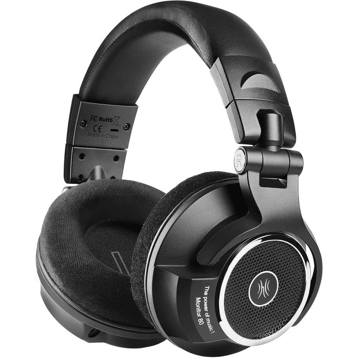 Навушники OneOdio Monitor 80, 3,5мм/6,35мм, з кейсом, Black