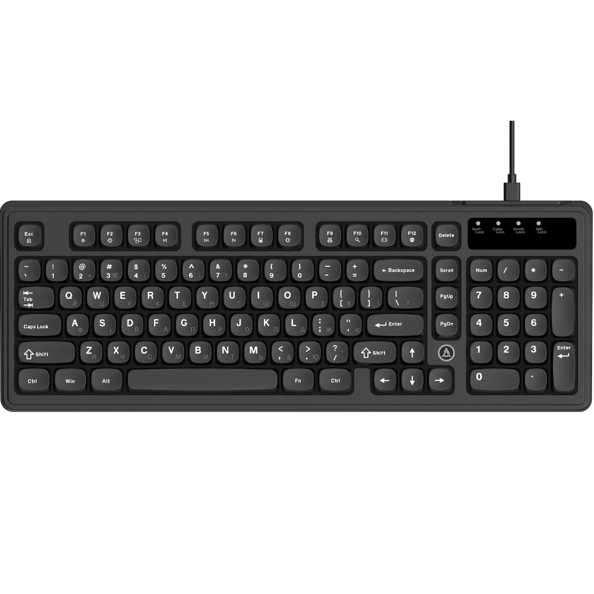 Клавіатура Ajazz AF98 Black USB-C Black (AF98-B)