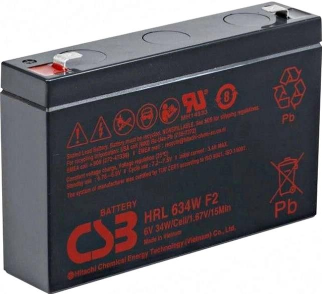 Акумуляторна батарея CSB 6V 9AH (HRL634WF2) AGM