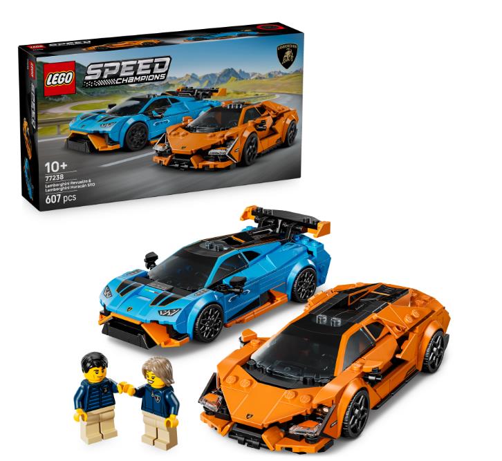 Конструктор LEGO Speed Champions Lamborghini Revuelto та Huracan STO 77238