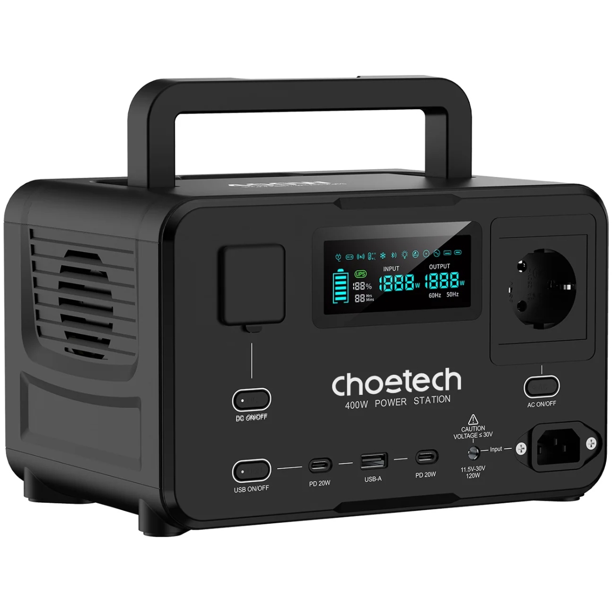 Зарядна станція Choetech BS007-EU-BK