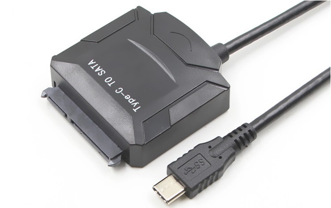 Перехідник USB3.1 Type-C --> SATA III (F) 2.5"/3.5" 7+15pin з БЖ